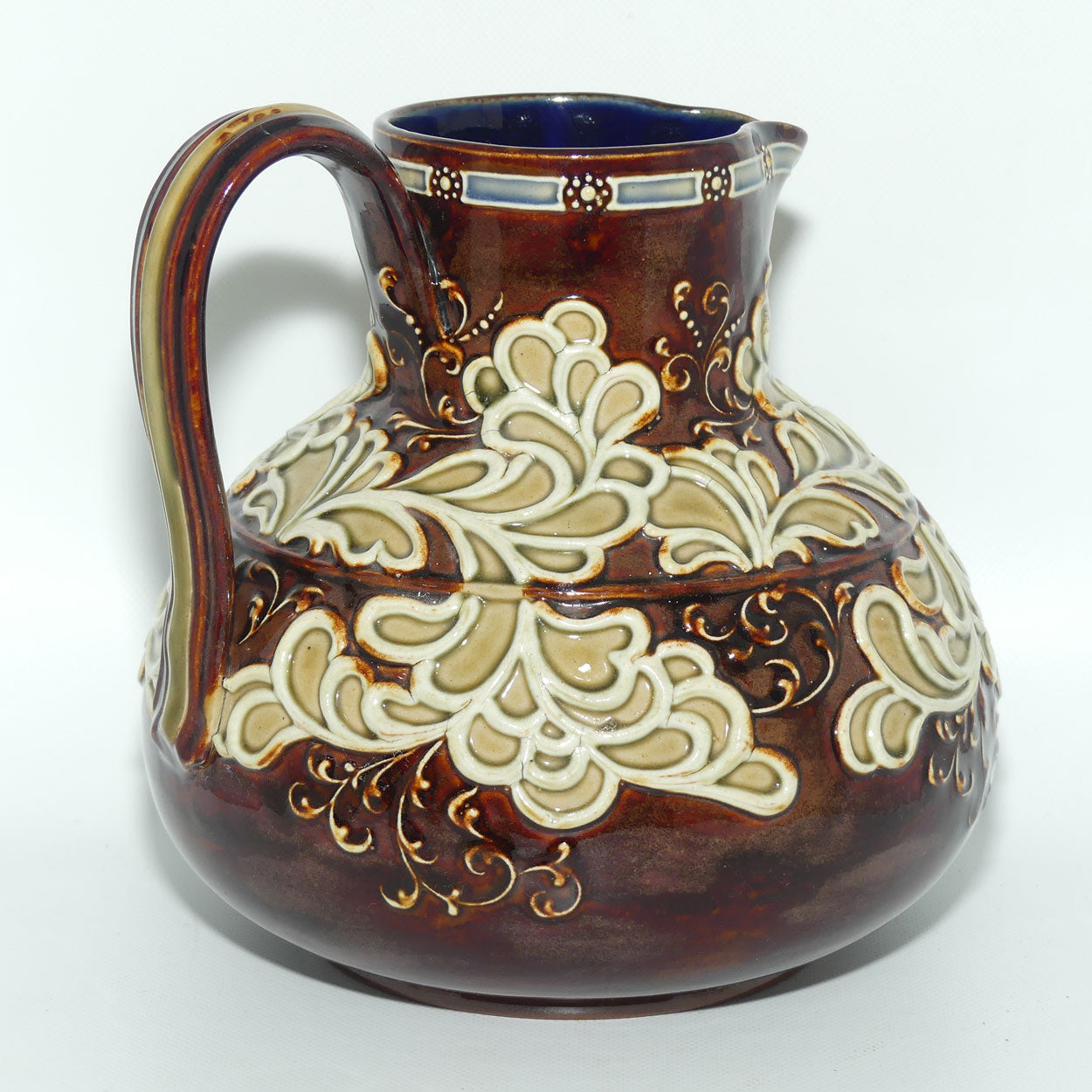 Doulton Lambeth Mark V Marshall decorated jug