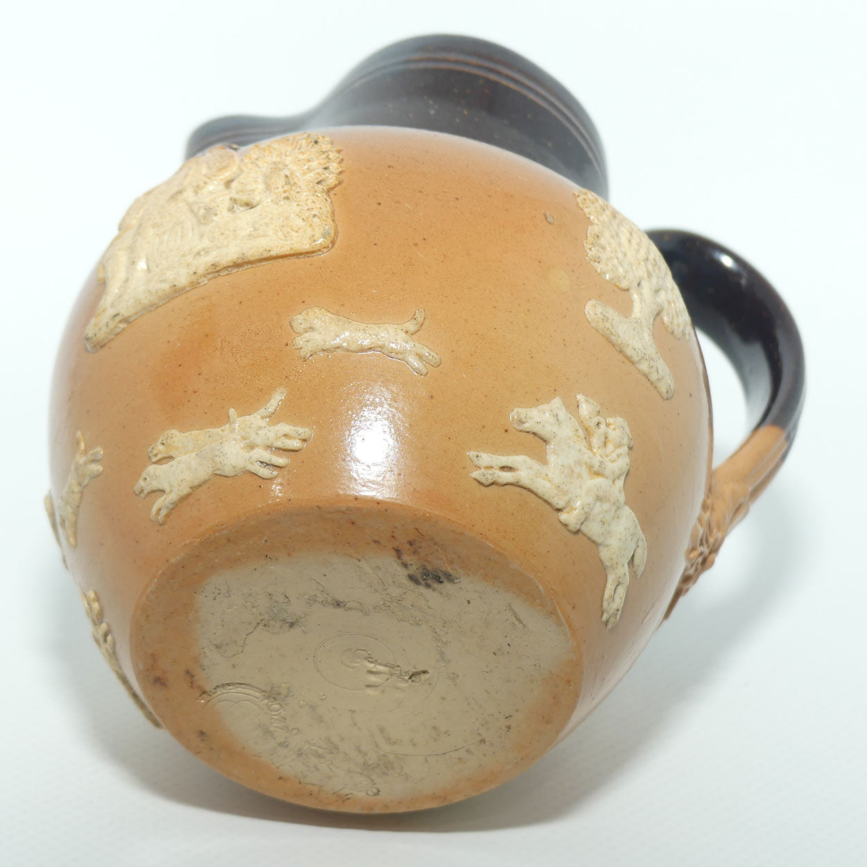 Royal Doulton Harvest Hunting small round jug | Brown Mica