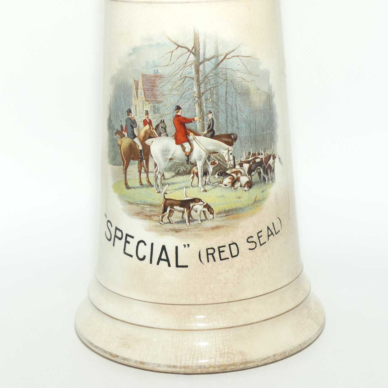 James Buchanan and Co | Buchanan's Special Red Seal Scotch Whisky Water Jug | Hunting Scene