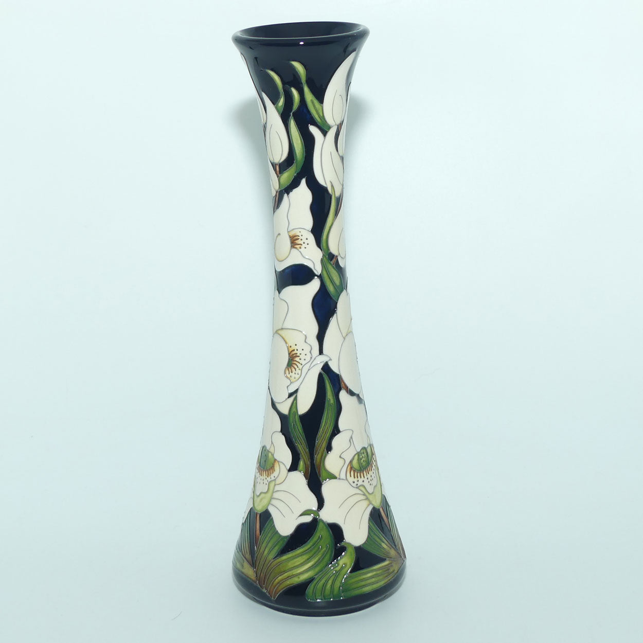 Moorcroft Buckingham Orchid 365/12 vase | NE #211 | Issued for QEII 90th Birthday | no box