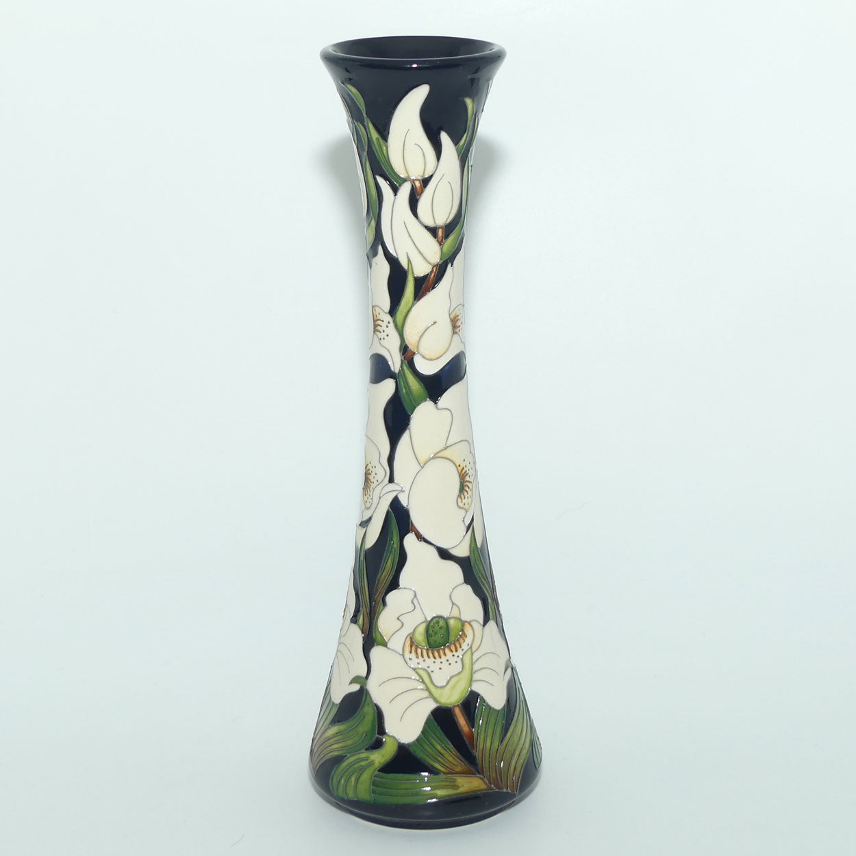 Moorcroft Buckingham Orchid 365/12 vase | NE #211 | Issued for QEII 90th Birthday | no box
