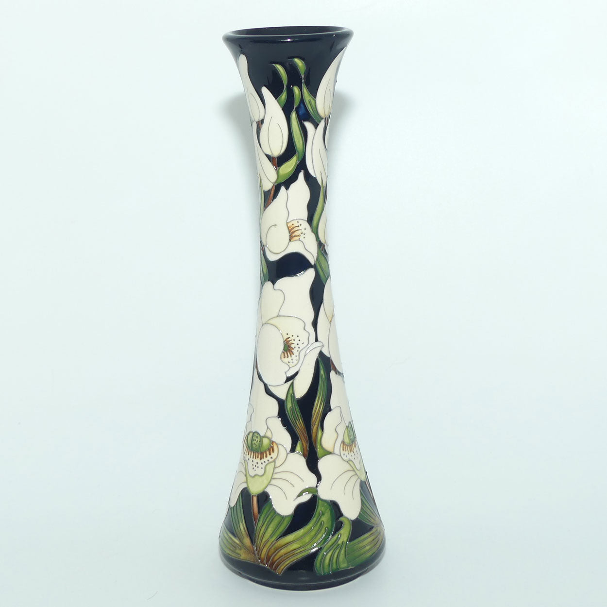 Moorcroft Buckingham Orchid 365/12 vase | NE #211 | Issued for QEII 90th Birthday | no box
