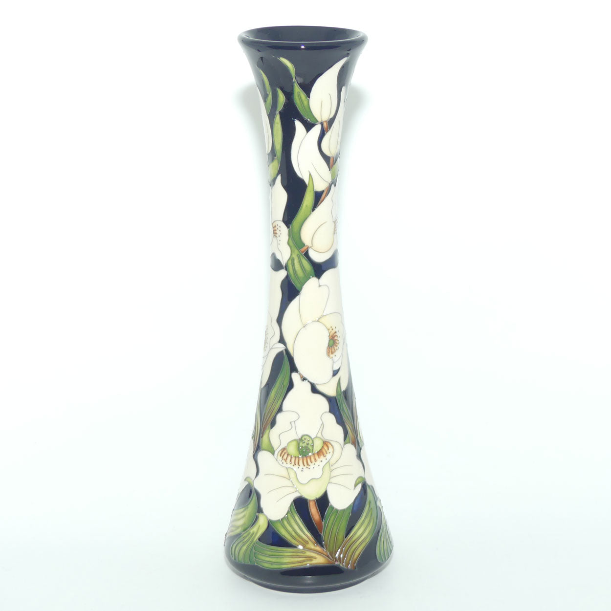 Moorcroft Buckingham Orchid 365/12 vase | NE | Issued for QEII 90th Birthday