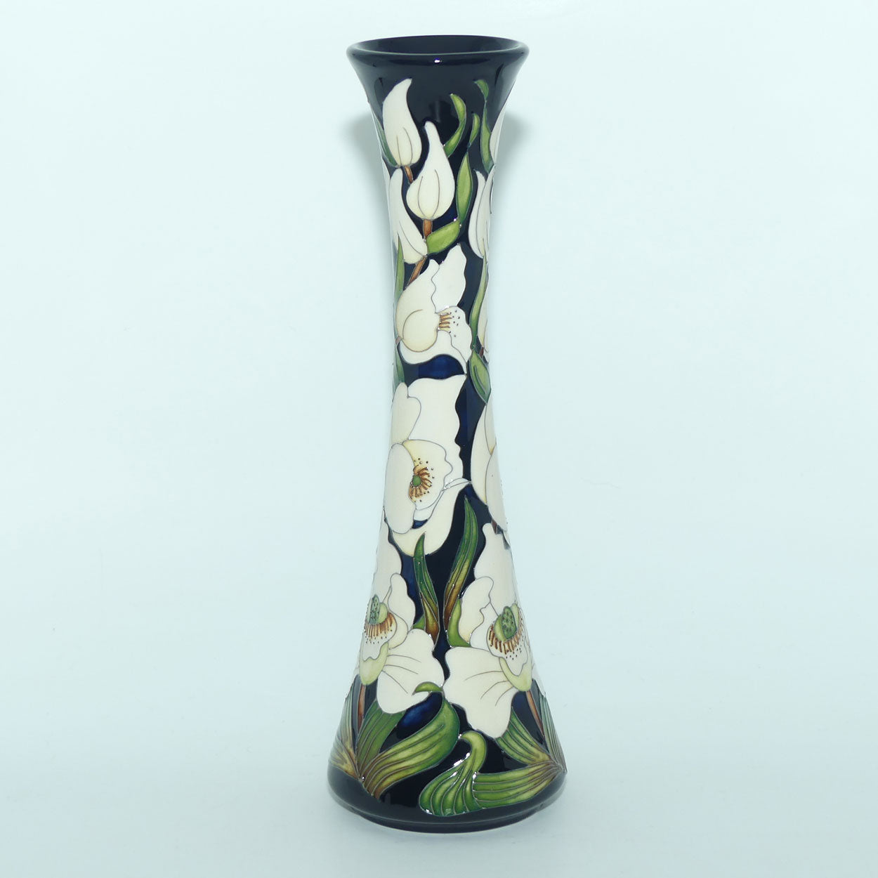 Moorcroft Buckingham Orchid 365/12 vase | NE | Issued for QEII 90th Birthday