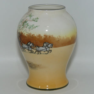 Royal Doulton Coaching Days bulbous vase E3804