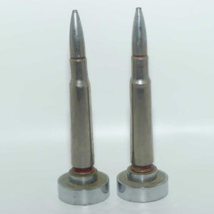 Pair of Trench Art Bullet paperweights