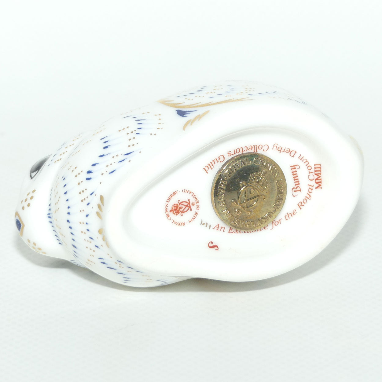 Royal Crown Derby paperweight | Bunny | Members Piece | boxed