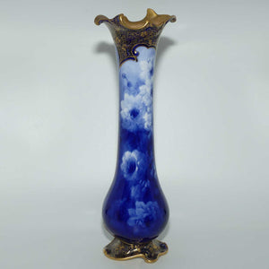 Doulton Burslem classical Blue and White floral vase | Art Nouveau shape