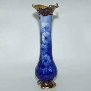 Doulton Burslem classical Blue and White floral vase | Art Nouveau shape