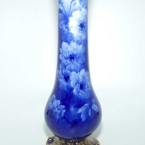 Doulton Burslem classical Blue and White floral vase | Art Nouveau shape