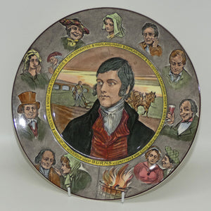 Royal Doulton Robert Burns | Robbie Burns Portrait and Characters plate D6344