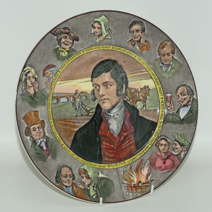 Royal Doulton Robert Burns | Robbie Burns Portrait and Characters plate D6344