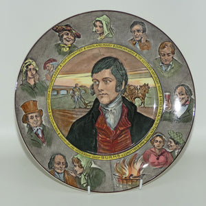 Royal Doulton Robert Burns | Robbie Burns Portrait and Characters plate D6344