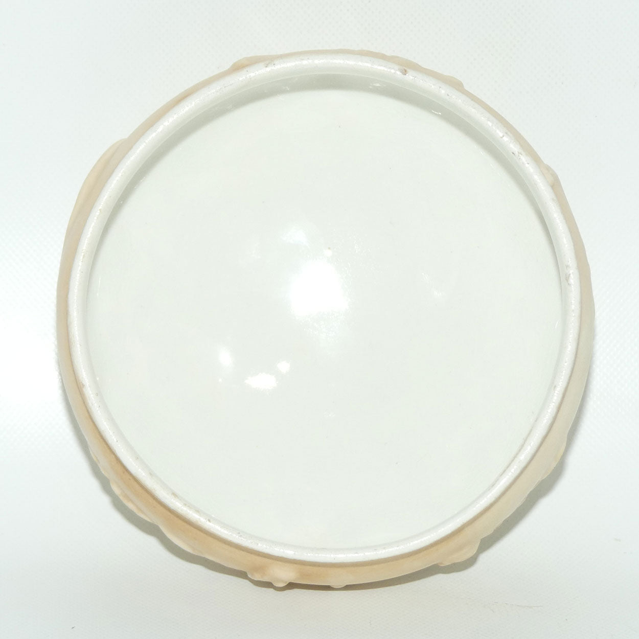 Doulton Burslem Blush Ivory and Floral Lidded Biscuit Barrel