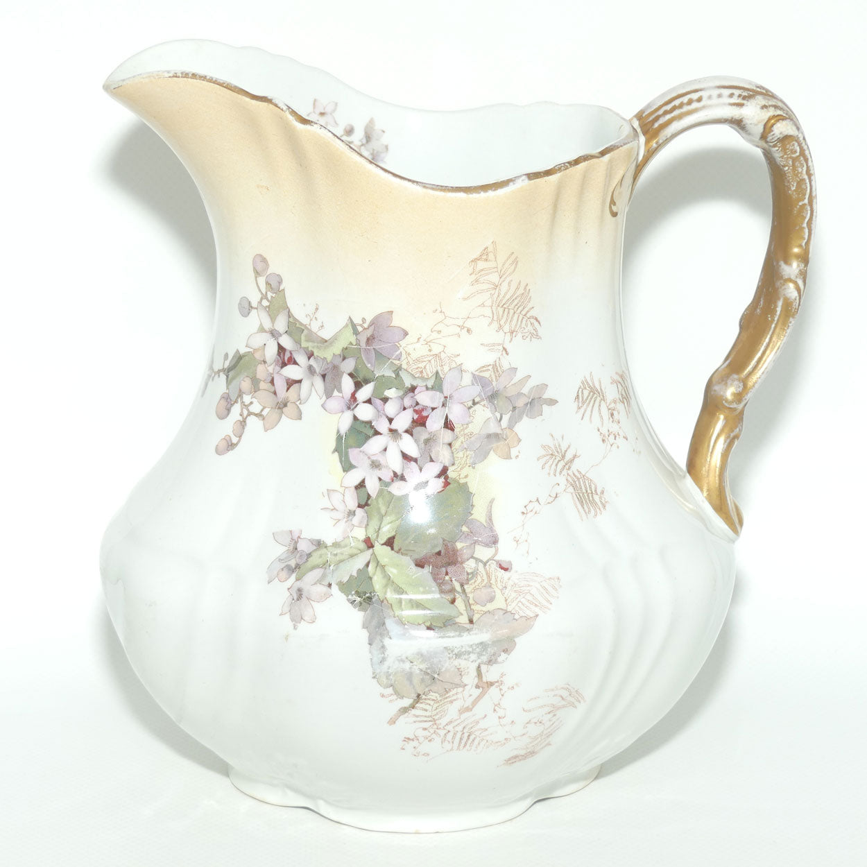 Doulton Burslem Blush Floral pattern water jug