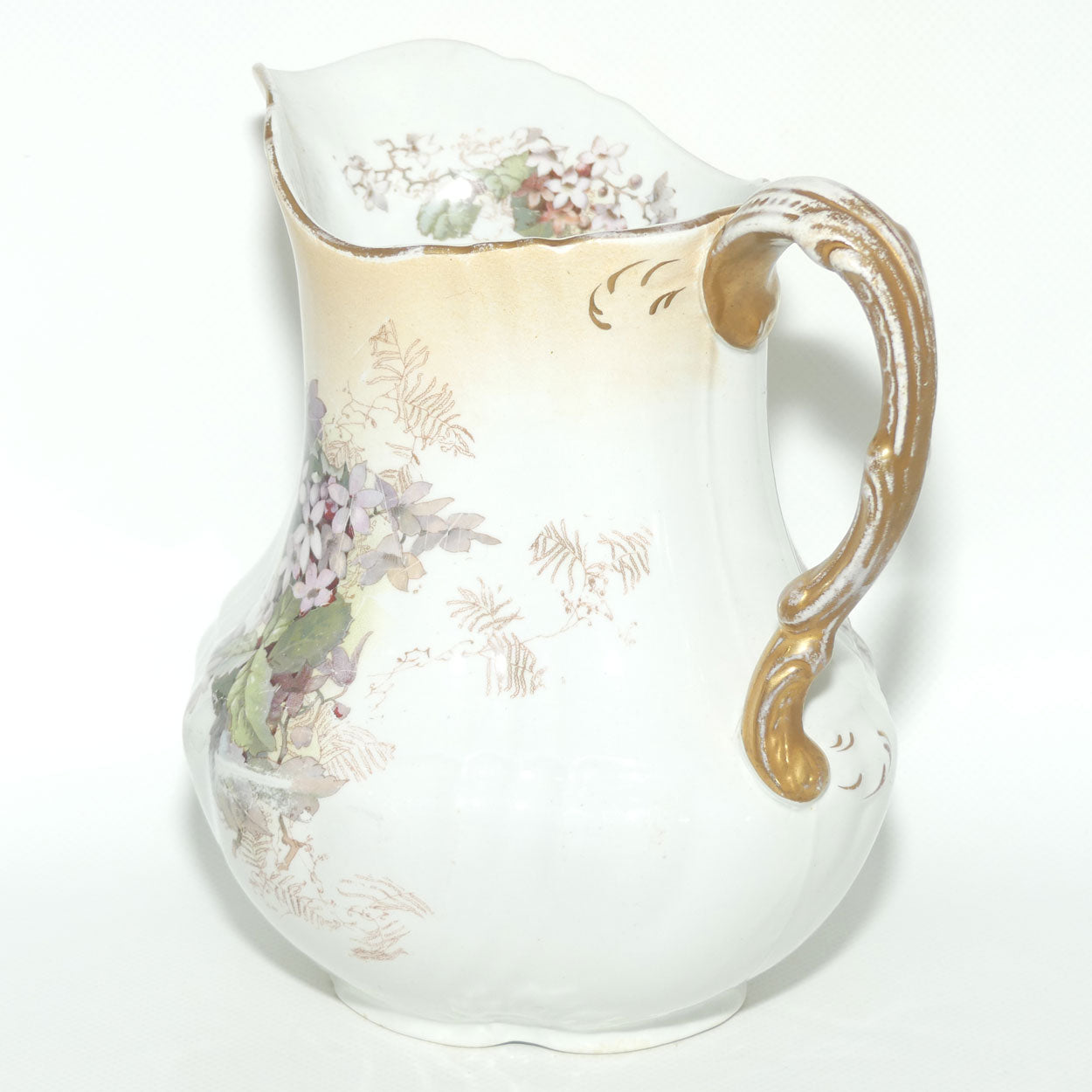 Doulton Burslem Blush Floral pattern water jug