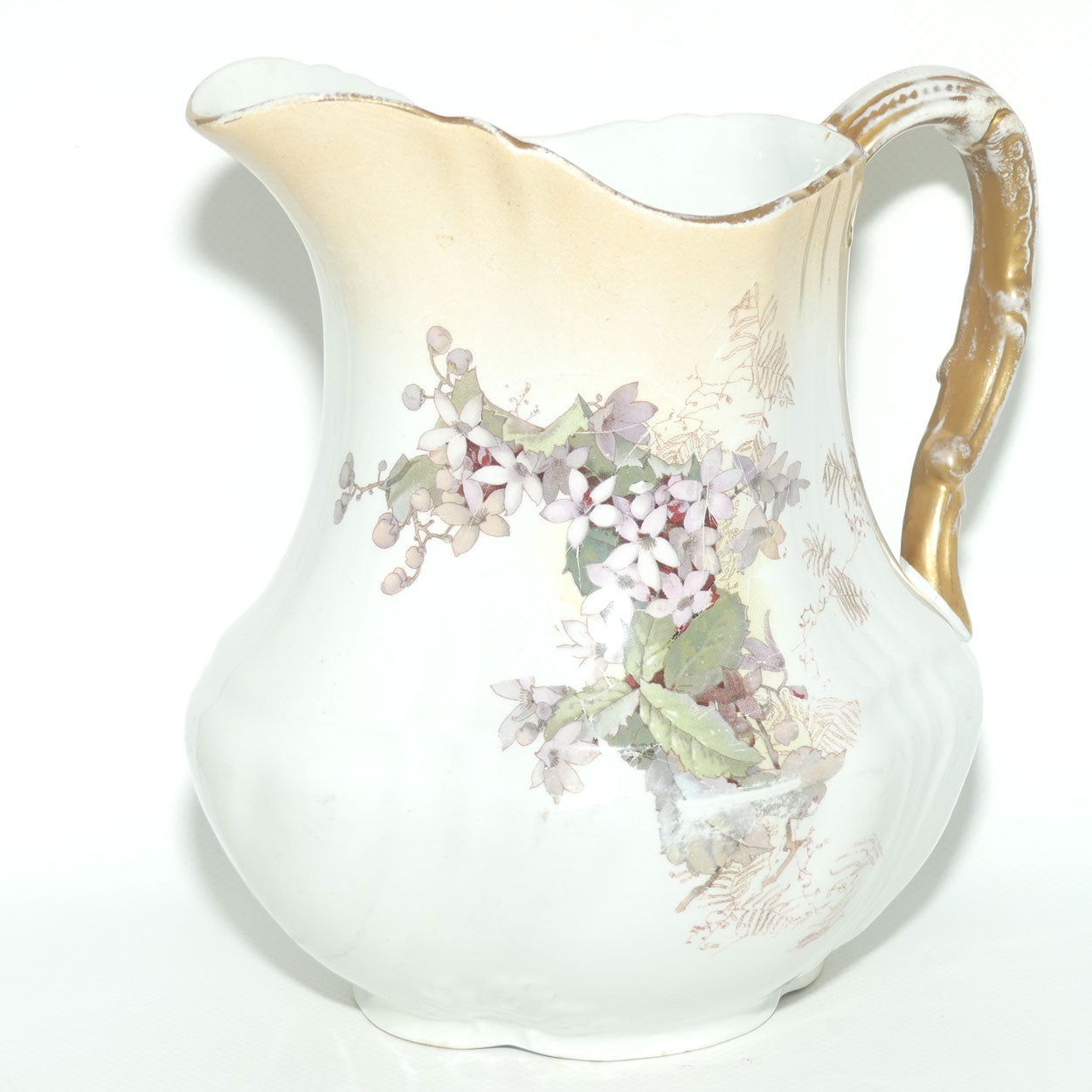 Doulton Burslem Blush Floral pattern water jug