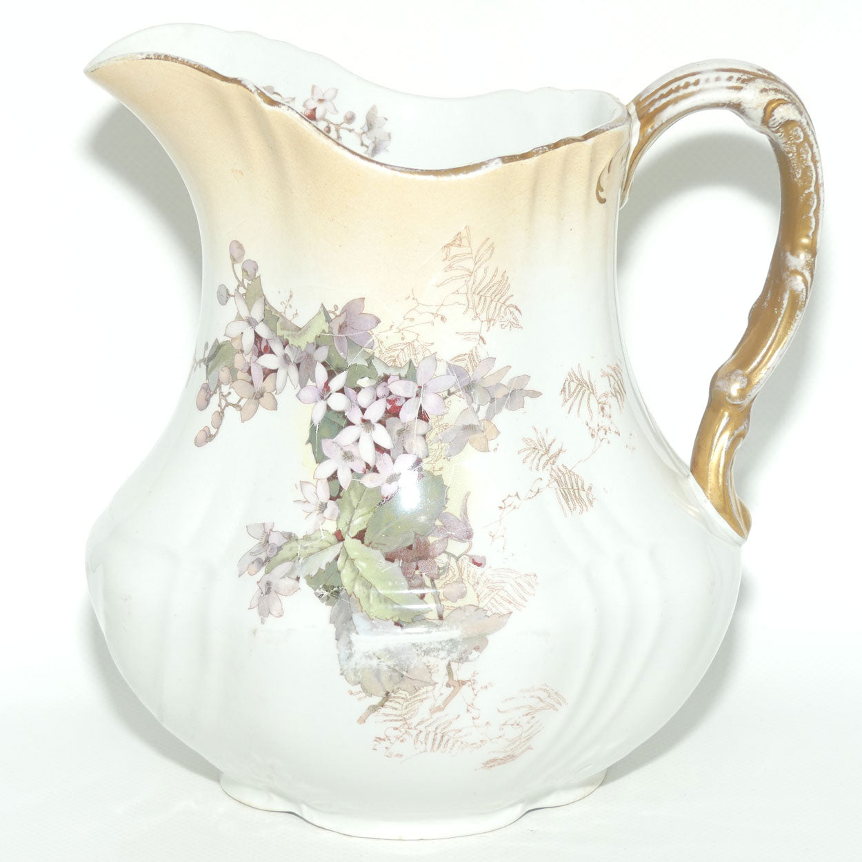 Doulton Burslem Blush Floral pattern water jug