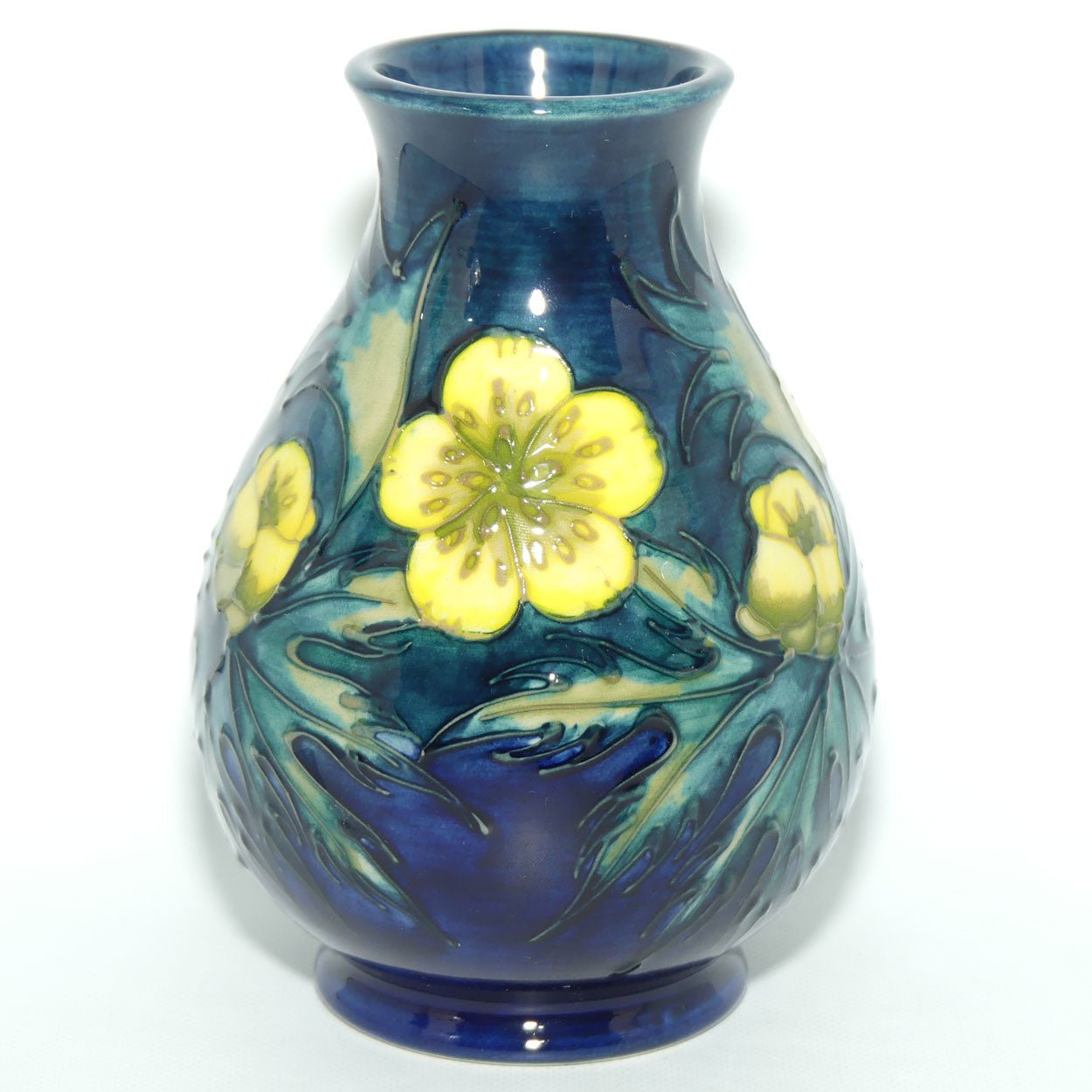 Moorcroft Buttercup 7/5 vase | signed J Moorcroft