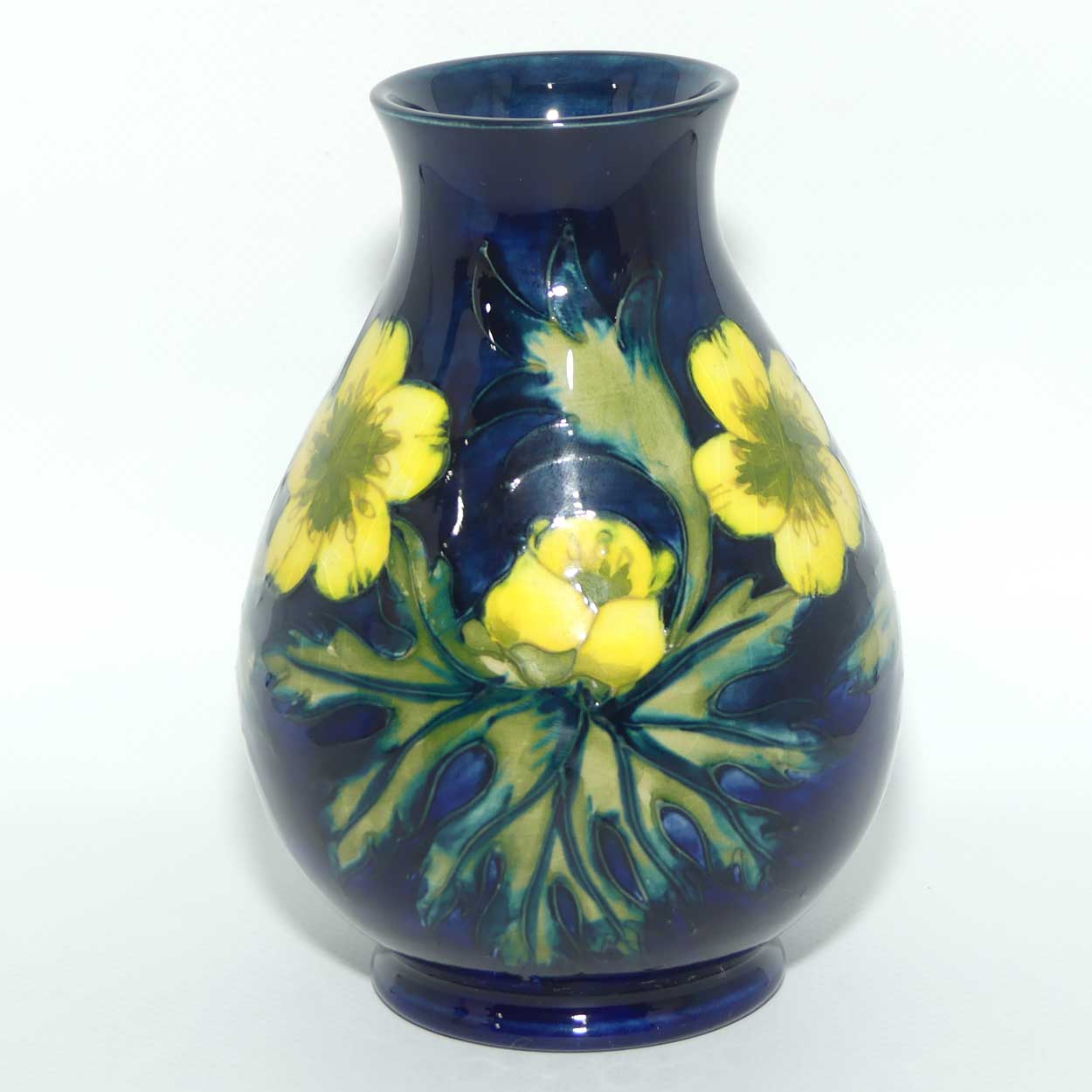 Moorcroft Buttercup 7/5 vase | signed J Moorcroft | boxed