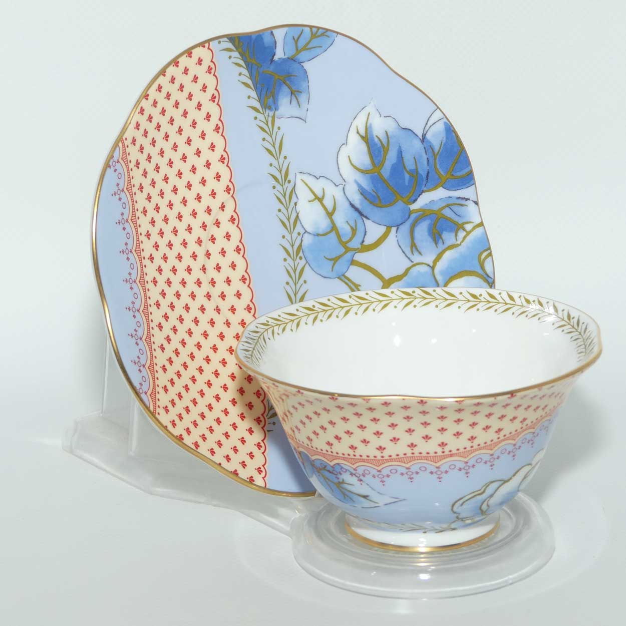 Wedgwood Bone China Butterfly Bloom | Blue | cup and saucer | boxed