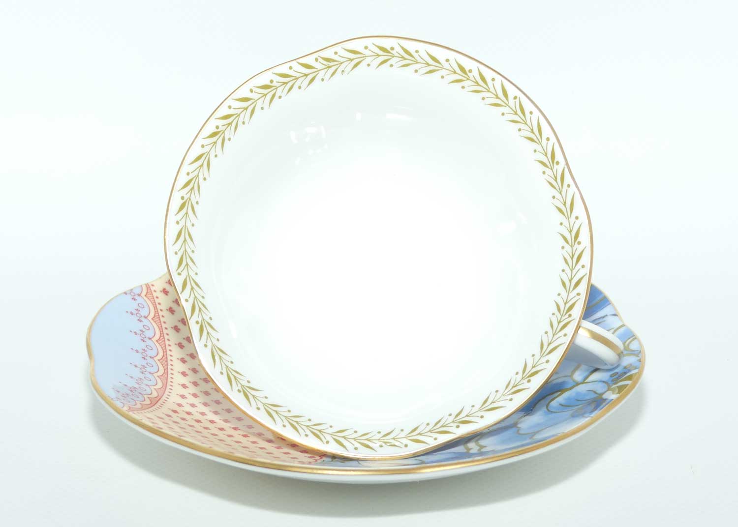 Wedgwood Bone China Butterfly Bloom | Blue | cup and saucer | boxed