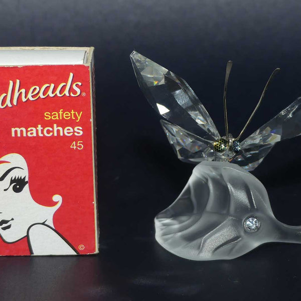 Swarovski Crystal #182920 | Butterfly on Leaf | no box