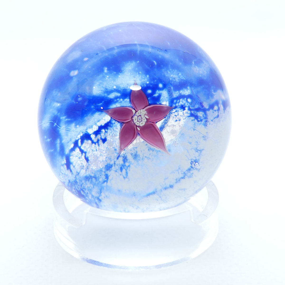 Caithness Glass Scotland paperweight | Fleur design