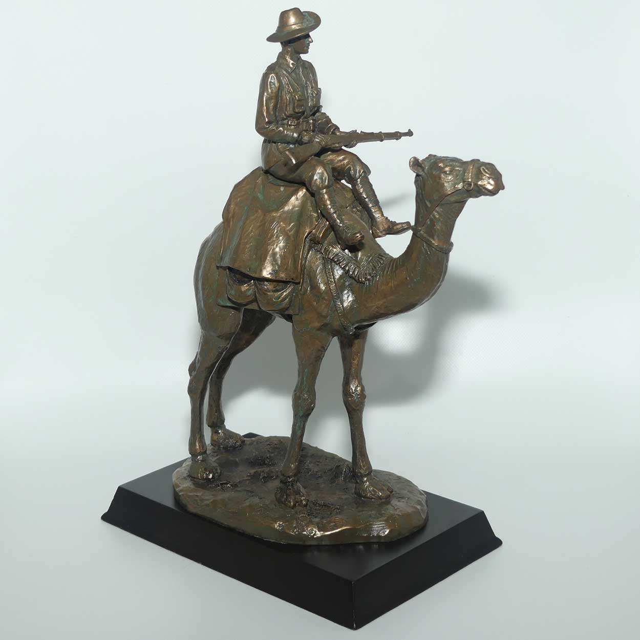 Cold Cast Bronze Silent Soldiers Camel Corps figure | Ltd Ed
