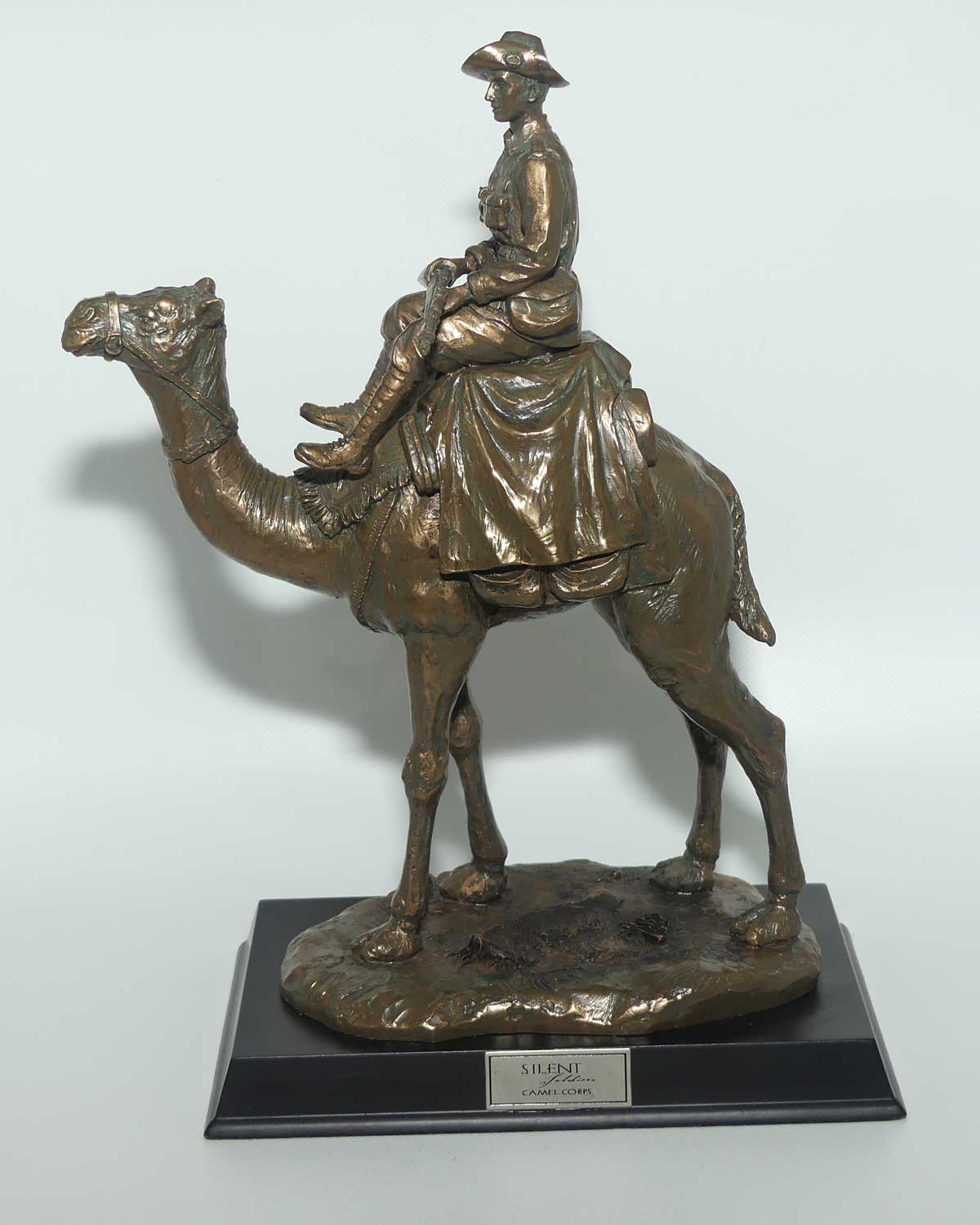 Cold Cast Bronze Silent Soldiers Camel Corps figure | Ltd Ed
