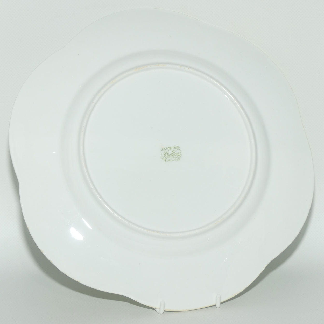 Shelley England Courting Scene plate | Lady Standing | Green border | Dainty