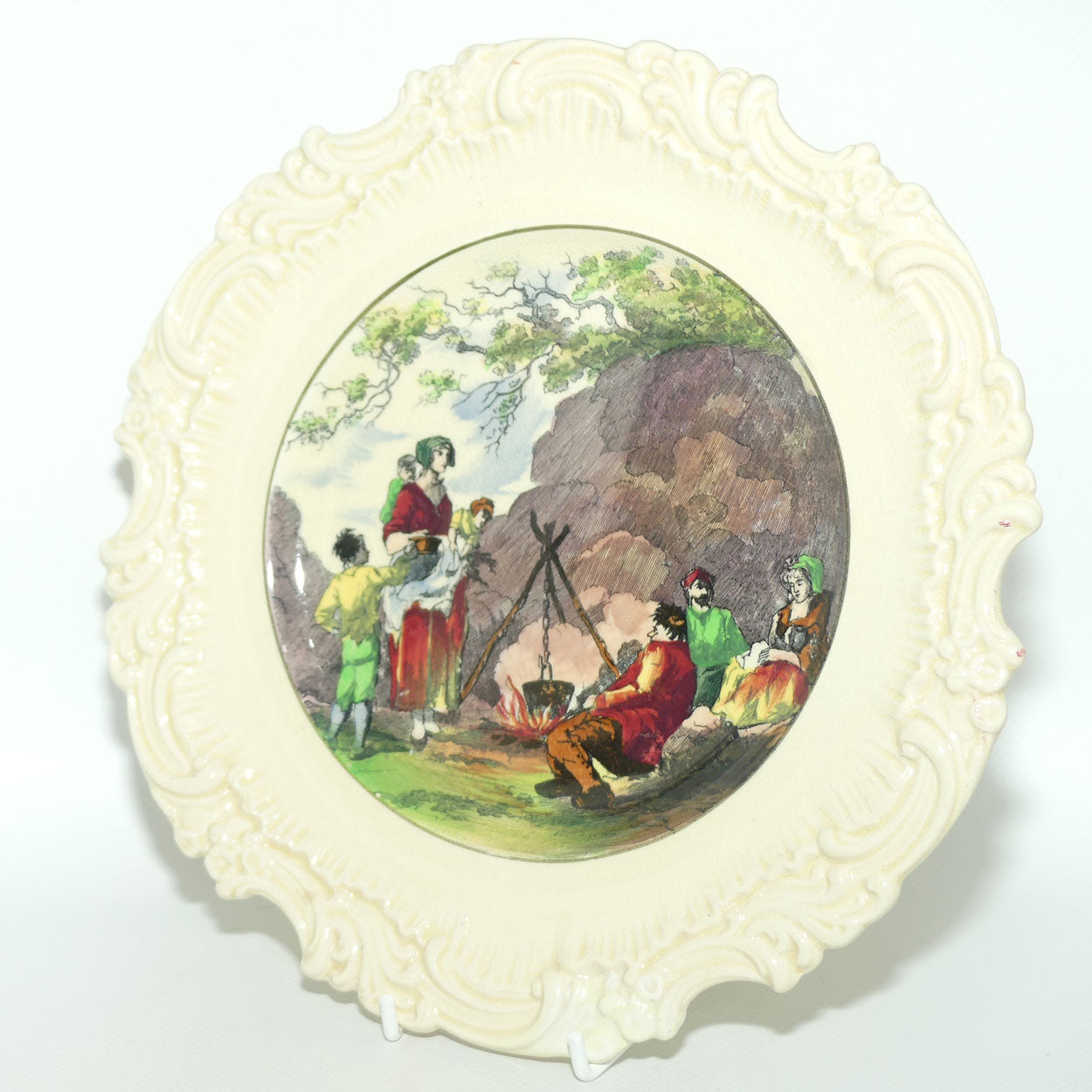 Royal Doulton Gleaners and Gypsies impressed border plate D5003 | Campfire |
