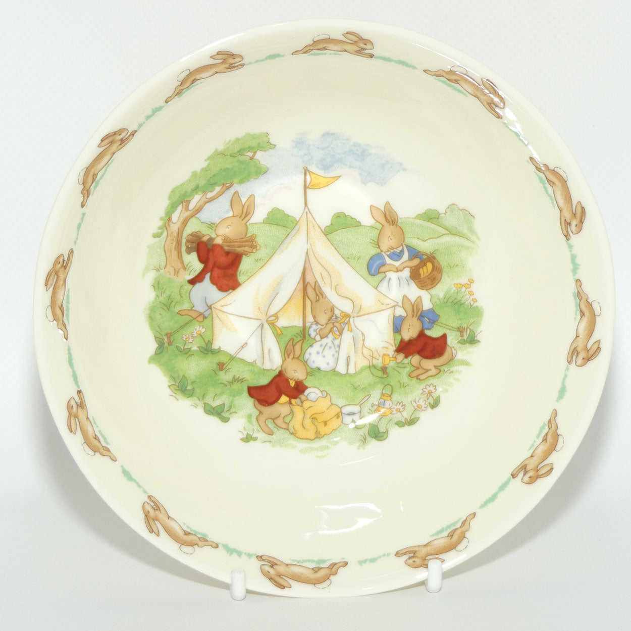 Royal Doulton Bunnykins Camping Cereal Bowl | Boxed