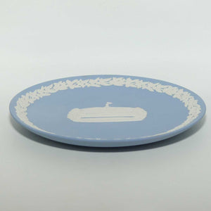 Wedgwood Jasper | Australian Capital Cities | White on Pale Blue | Canberra plate | 16.5cm | box + Cert