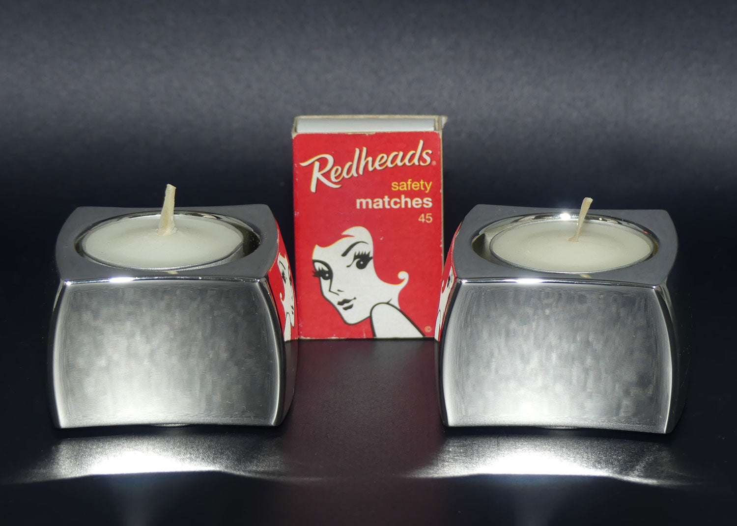 Wedgwood Capri pair of tea light candle holders | boxed