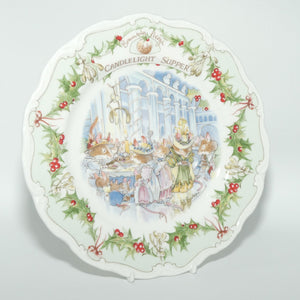 Royal Doulton Brambly Hedge Giftware | Midwinter series | Candlelight Supper plate | 21cm