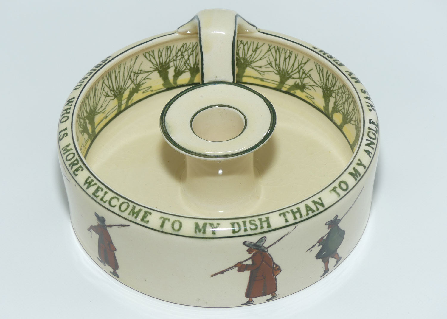 Royal Doulton Isaac Walton Gallant Fishers Dutch candlestick