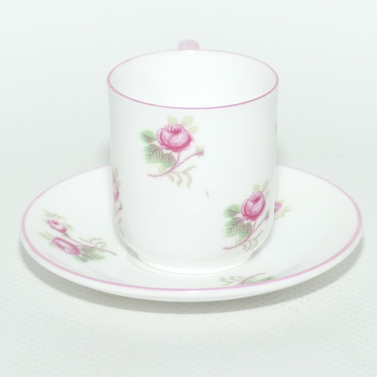 Shelley Canterbury shape miniature Bridal Rose duo