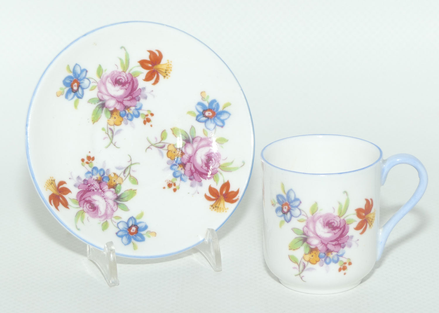 Shelley Canterbury shape miniature Universal Rose duo | #2