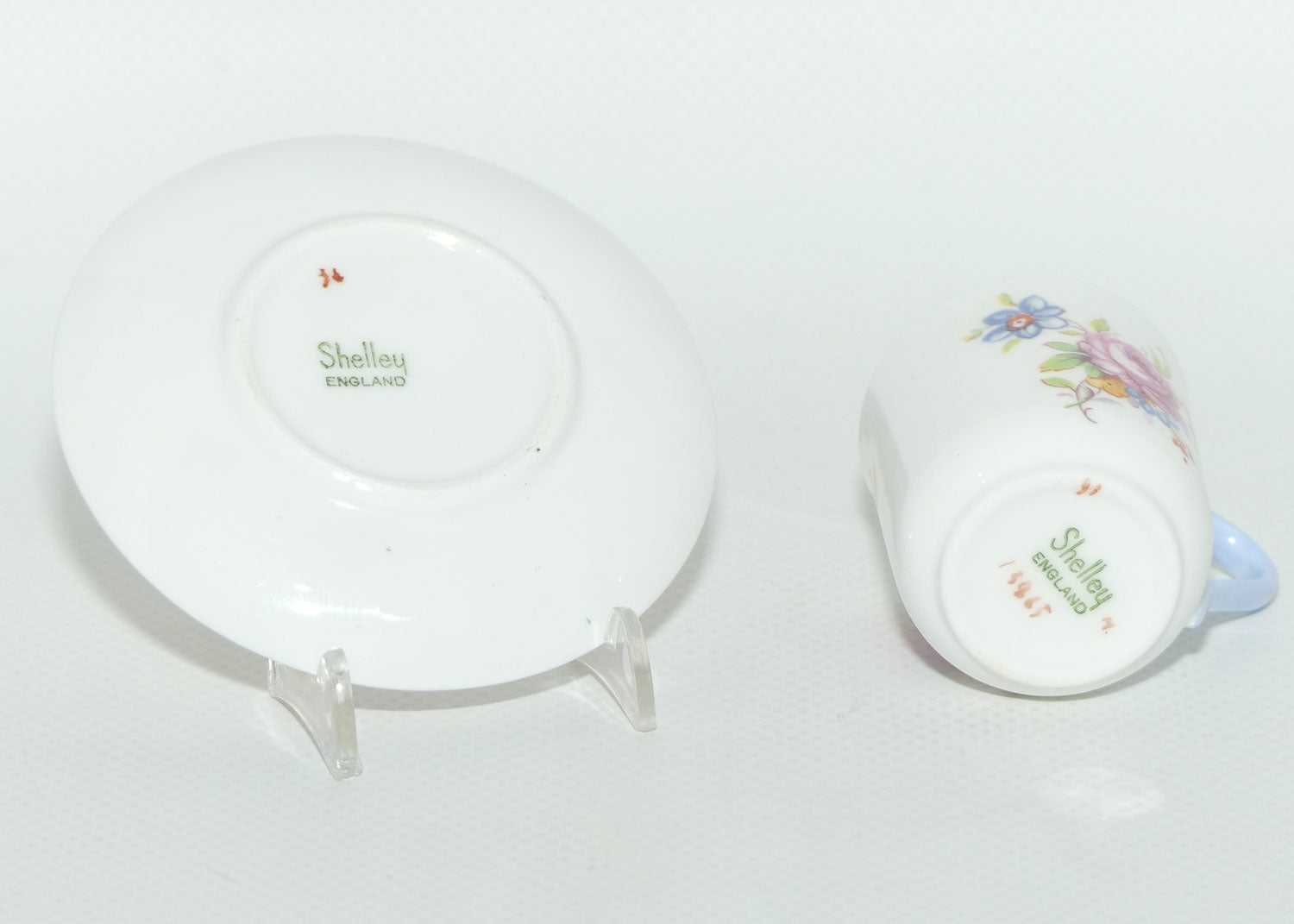 Shelley Canterbury shape miniature Universal Rose duo | #2