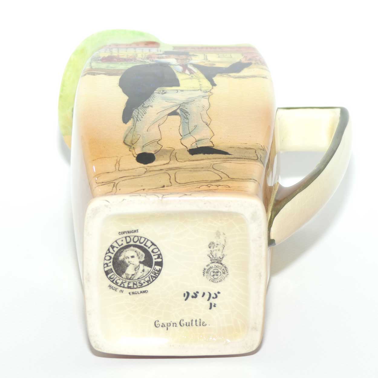 Royal Doulton Dickens Capn Cuttle medium jug D5175 | Friar shape