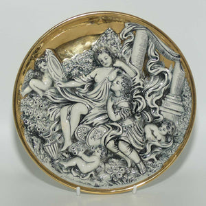 R Capodimonte Figural wall plate | 18.5cm diam