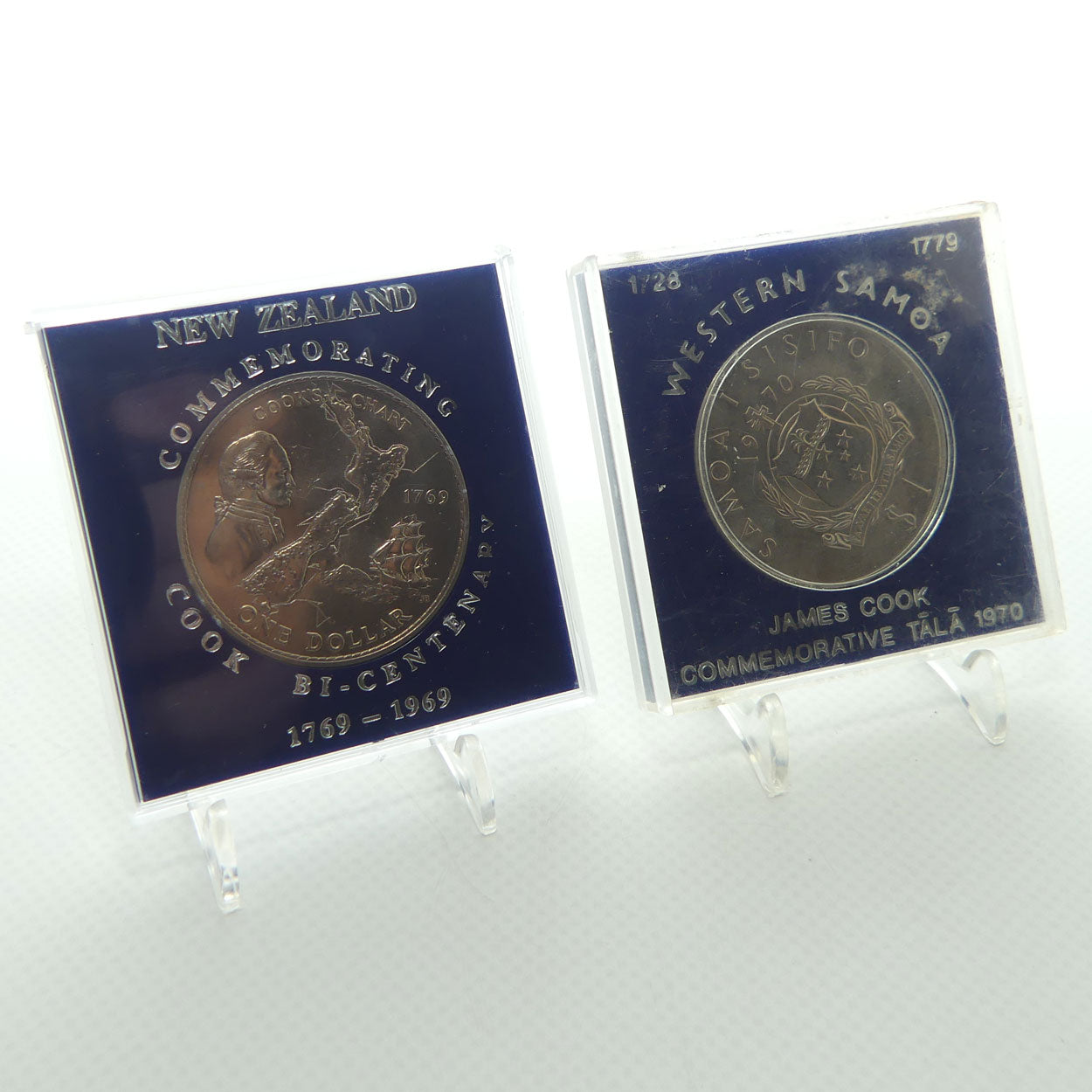 Four Captain Cook Commemorative Coins
