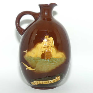 Royal Doulton Kingsware Captain Phillip 1788 - 1938 flask | #3 | no stopper | Dewars