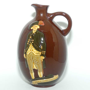 Royal Doulton Kingsware Captain Phillip 1788 - 1938 flask | #3 | no stopper | Dewars