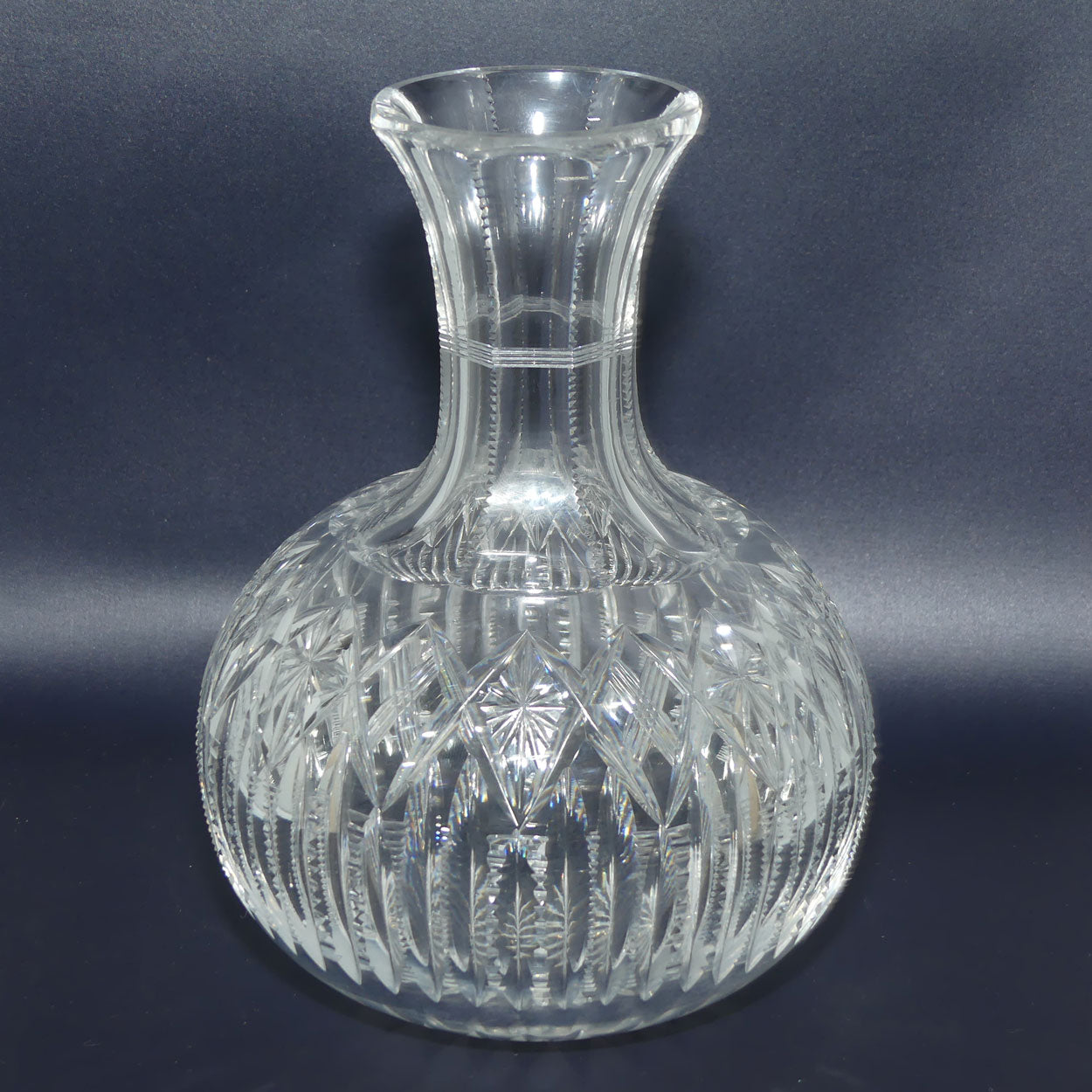 Superb Brilliant Cut Crystal water carafe | 20.5cm tall