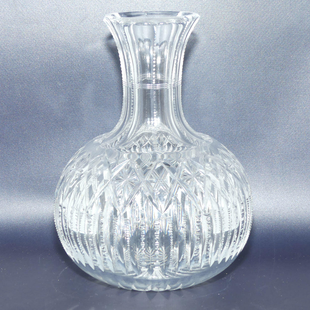 Superb Brilliant Cut Crystal water carafe | 20.5cm tall