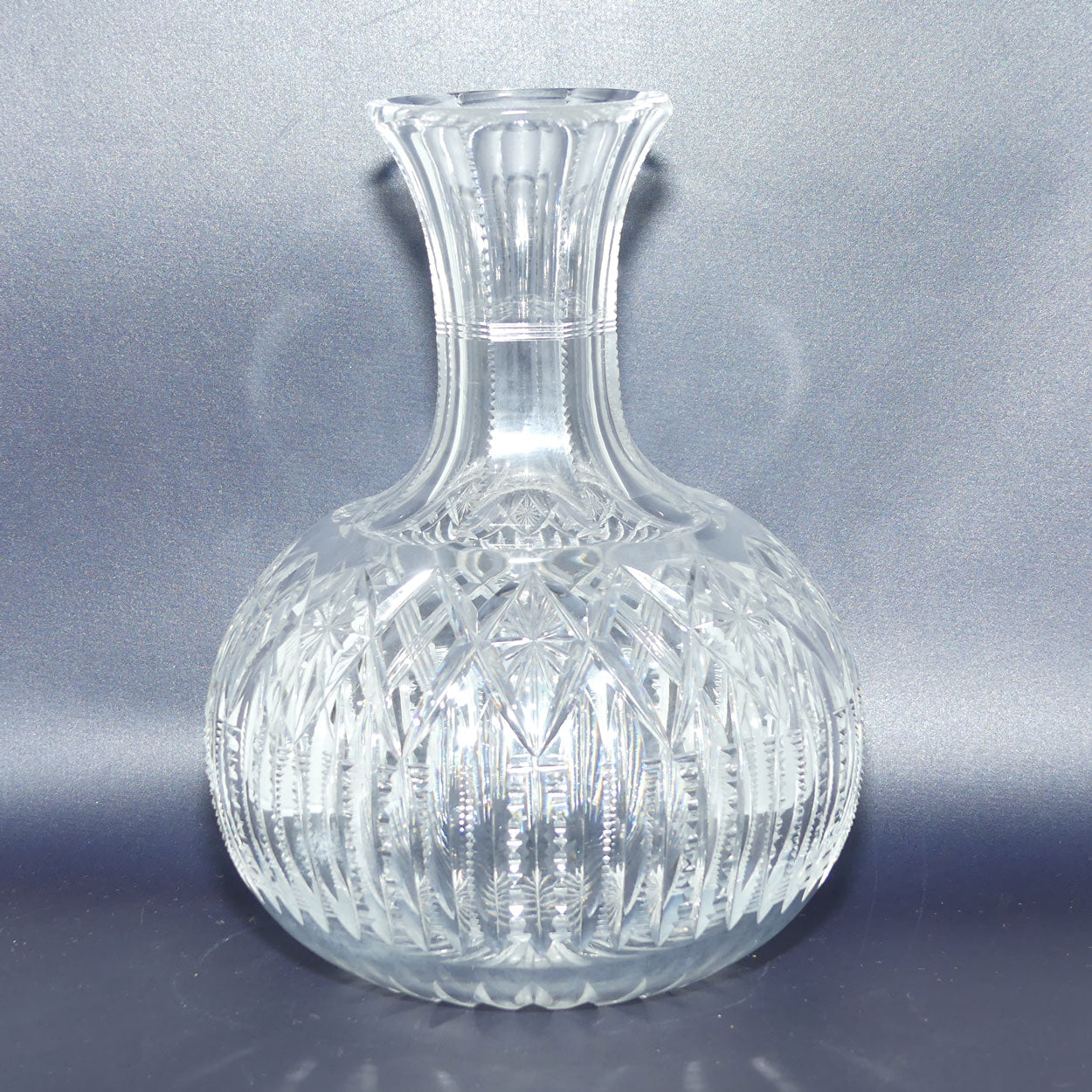 Superb Brilliant Cut Crystal water carafe | 20.5cm tall