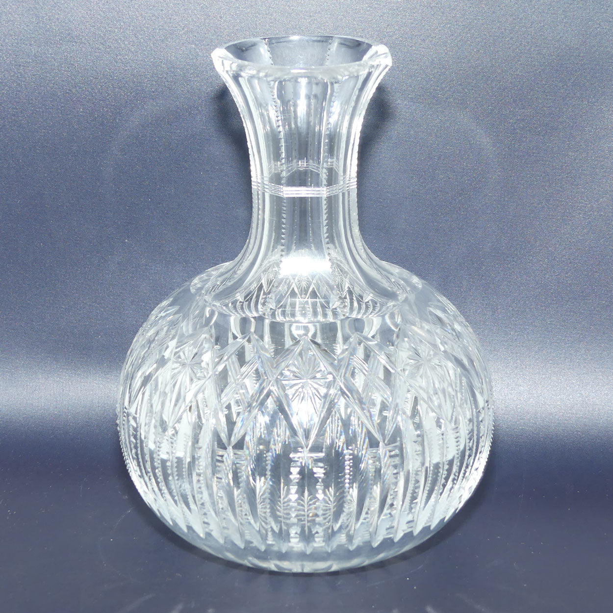 Superb Brilliant Cut Crystal water carafe | 20.5cm tall