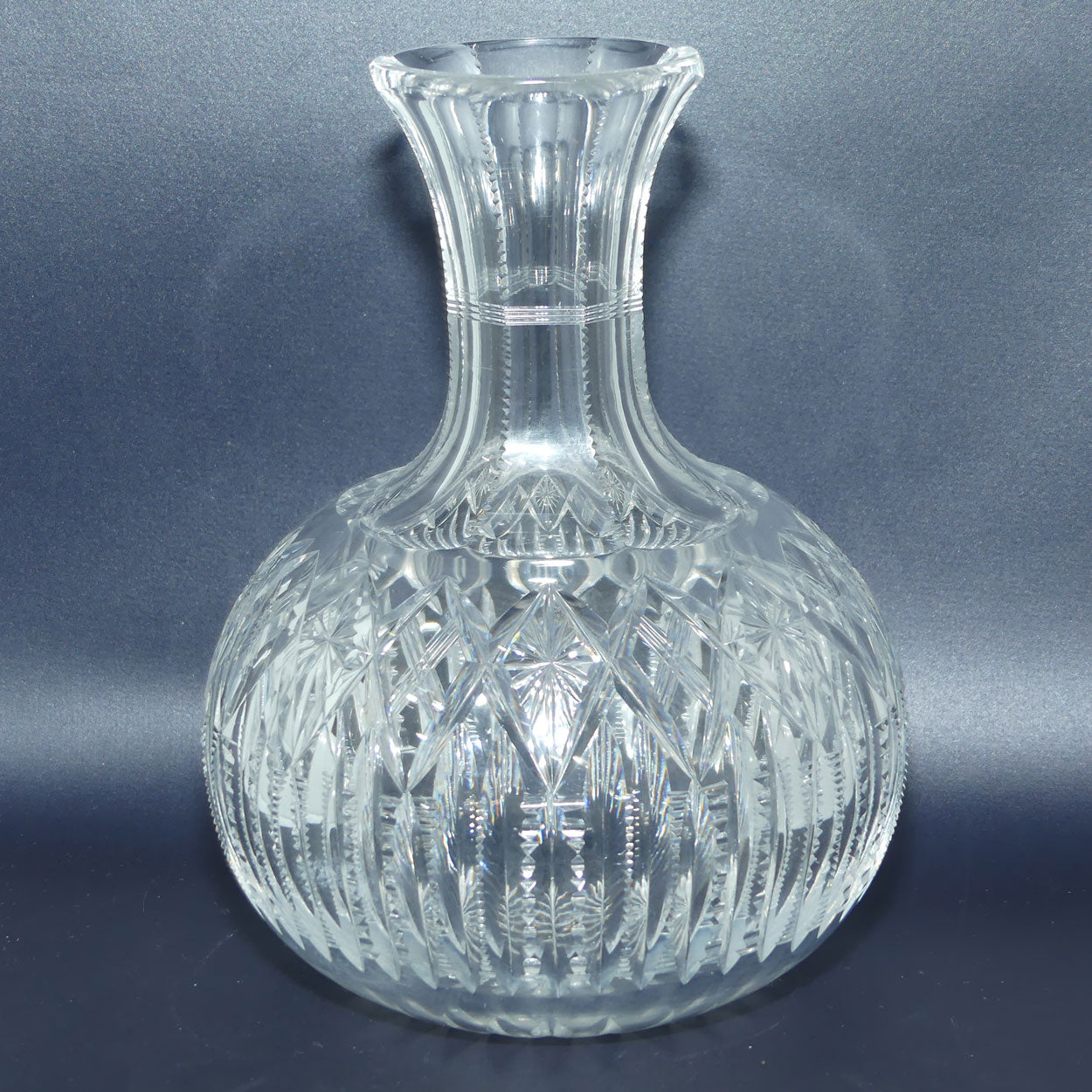Superb Brilliant Cut Crystal water carafe | 20.5cm tall